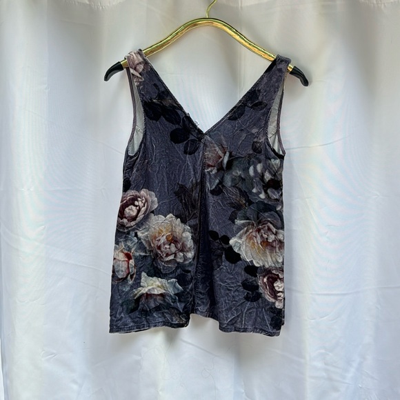 Johnny Was velvet floral tank - Picture 7 of 7